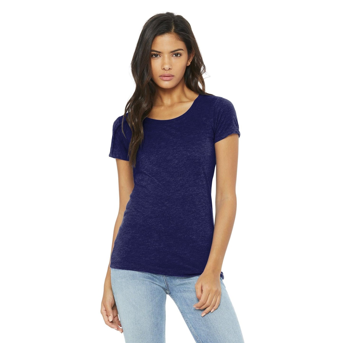 Black Heather Triblend T-Shirt - Bella + Canvas - Soft Fit