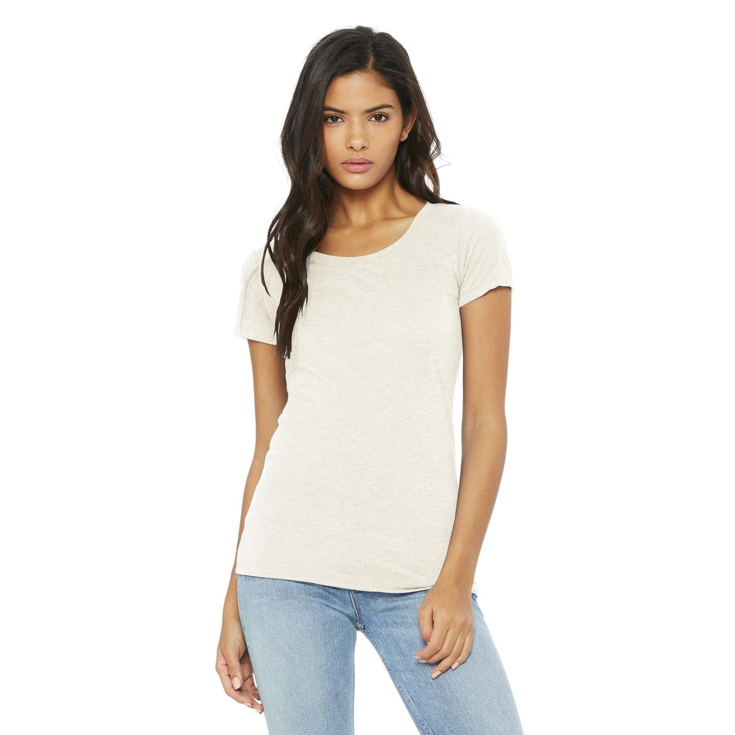 Black Heather Triblend T-Shirt - Bella + Canvas - Soft Fit