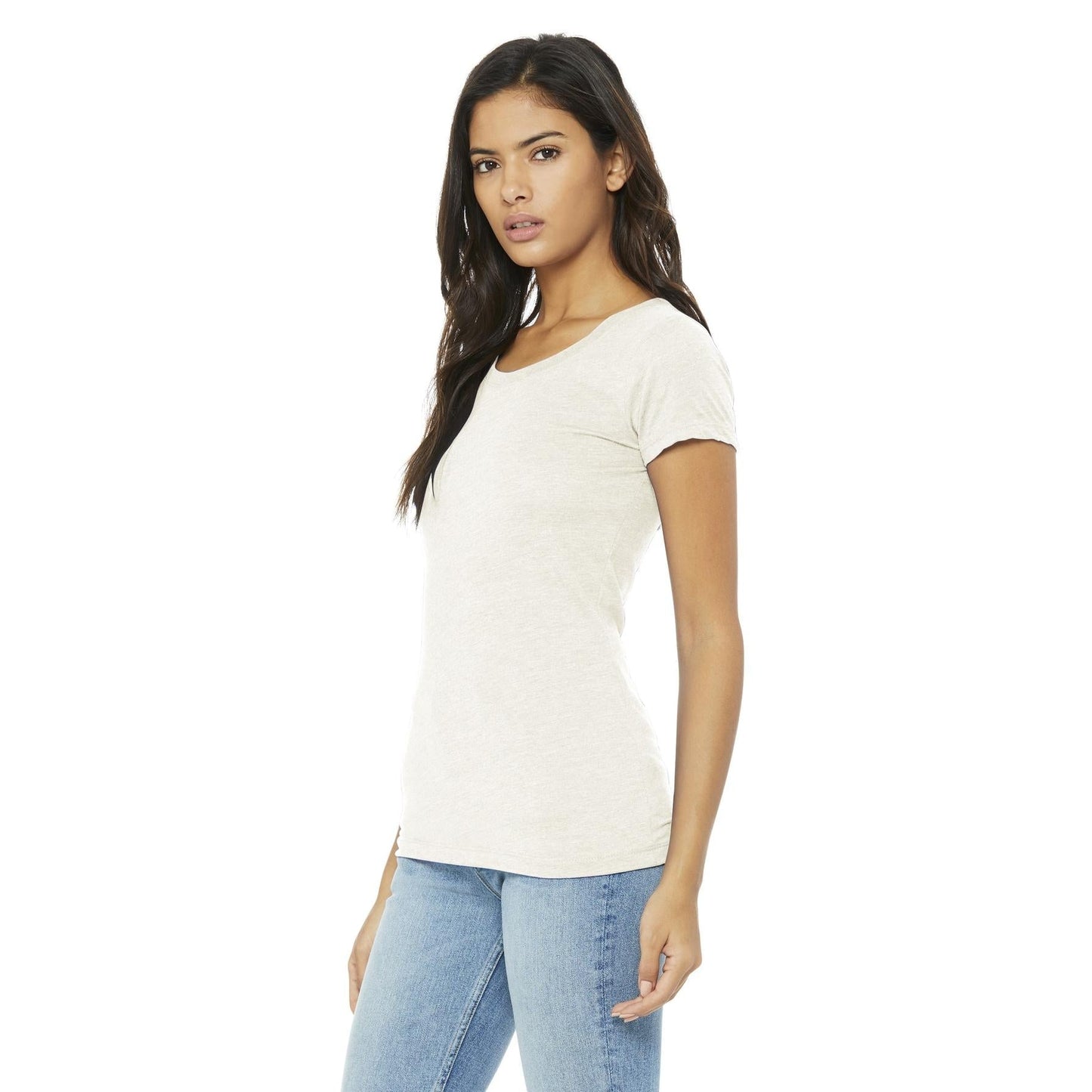 Black Heather Triblend T-Shirt - Bella + Canvas - Soft Fit