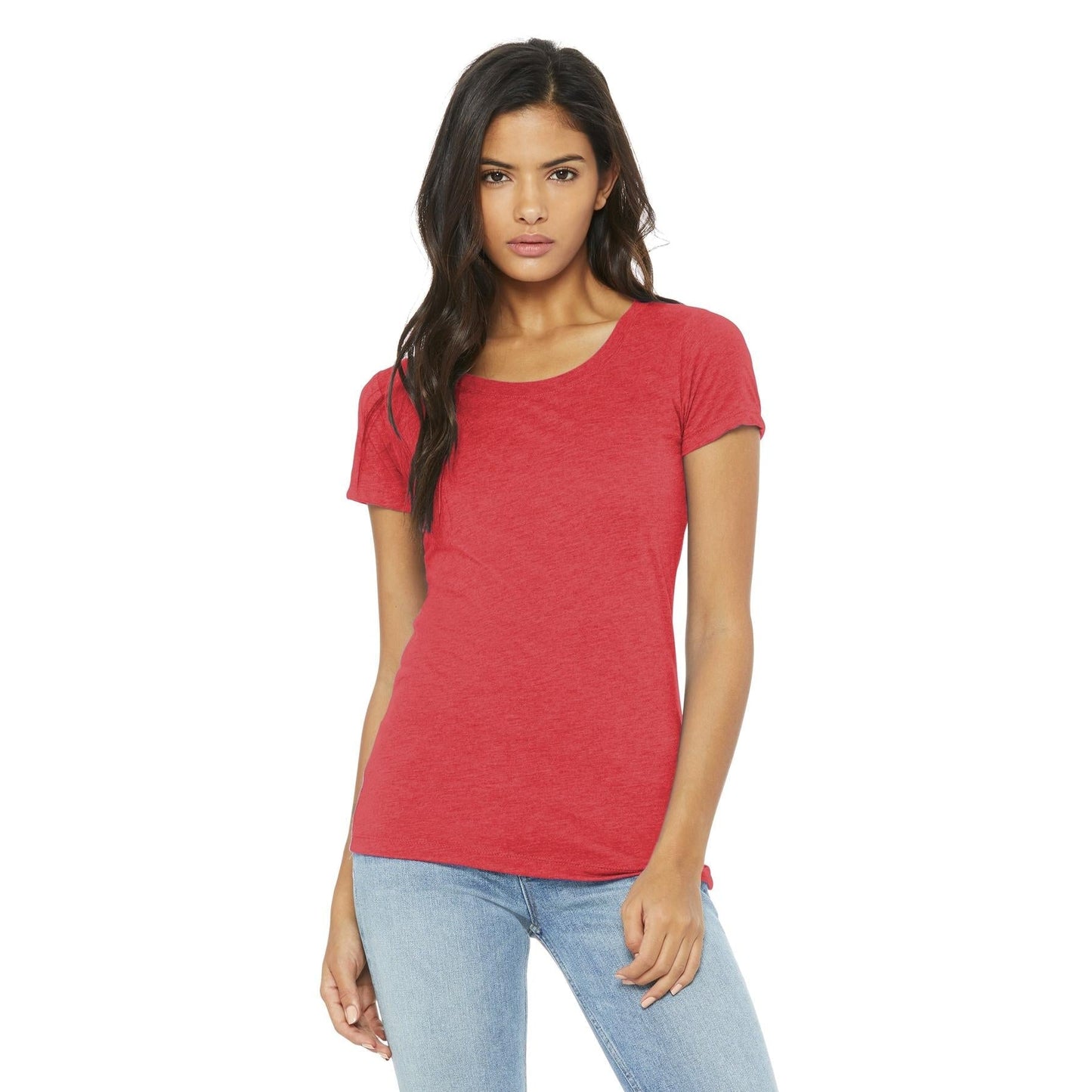 Black Heather Triblend T-Shirt - Bella + Canvas - Soft Fit