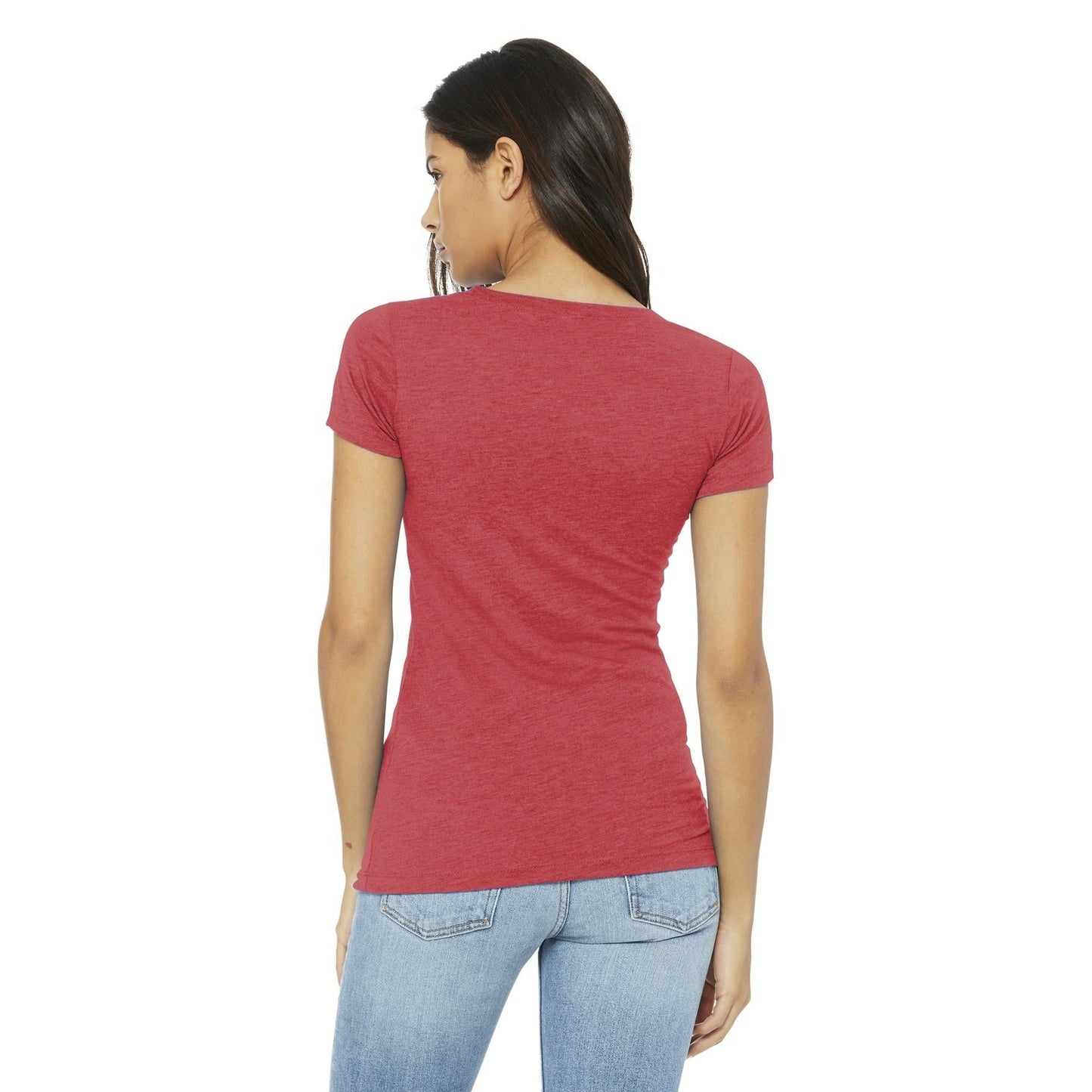 Black Heather Triblend T-Shirt - Bella + Canvas - Soft Fit