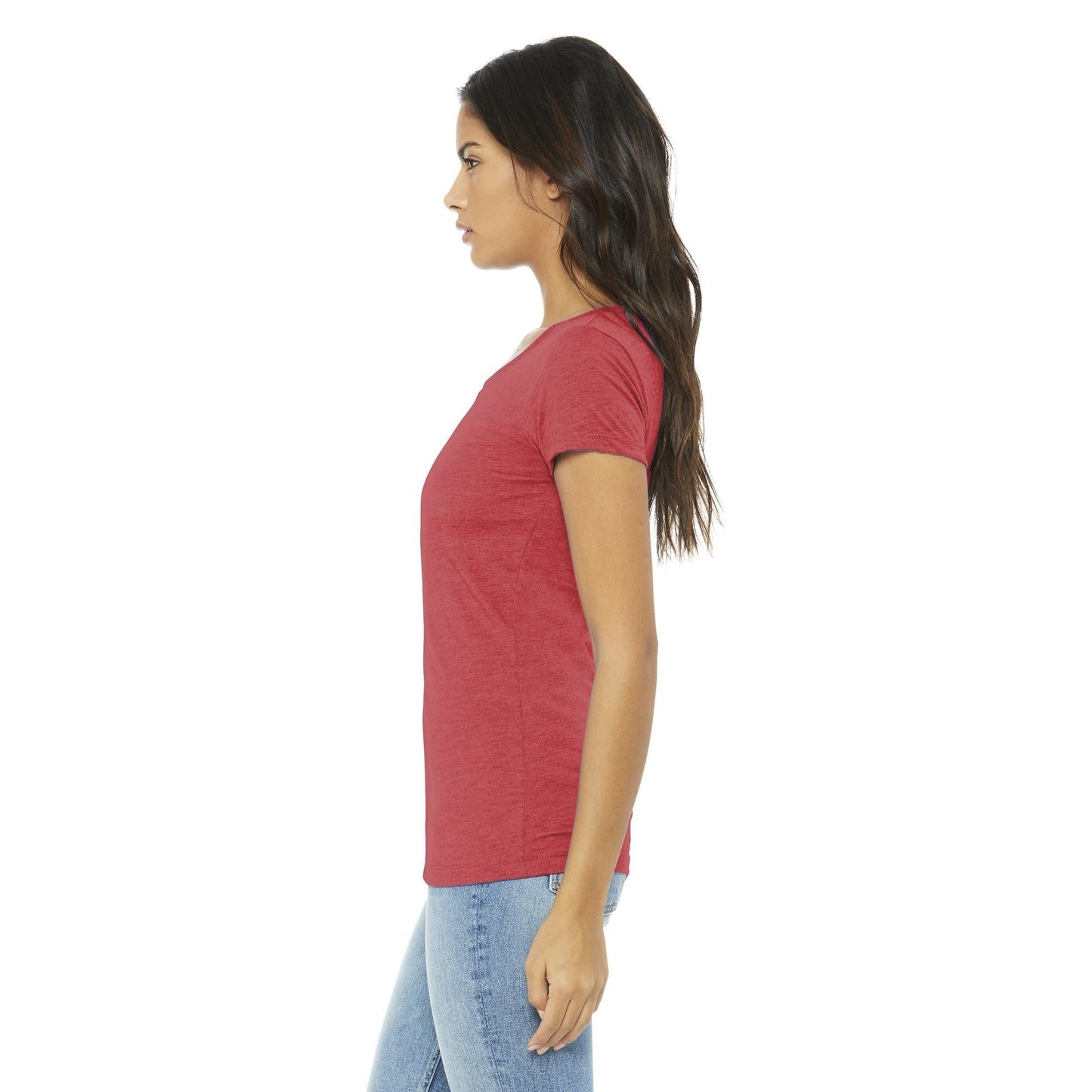 Black Heather Triblend T-Shirt - Bella + Canvas - Soft Fit