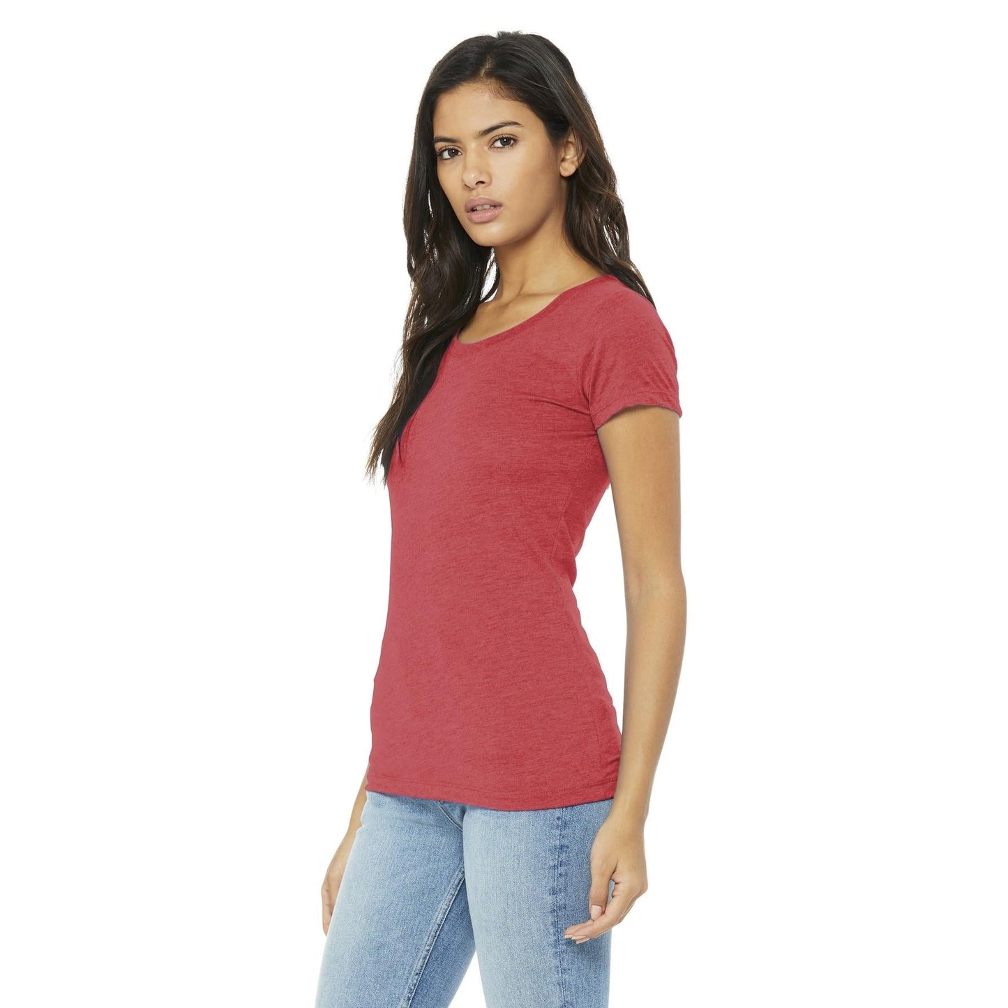 Black Heather Triblend T-Shirt - Bella + Canvas - Soft Fit