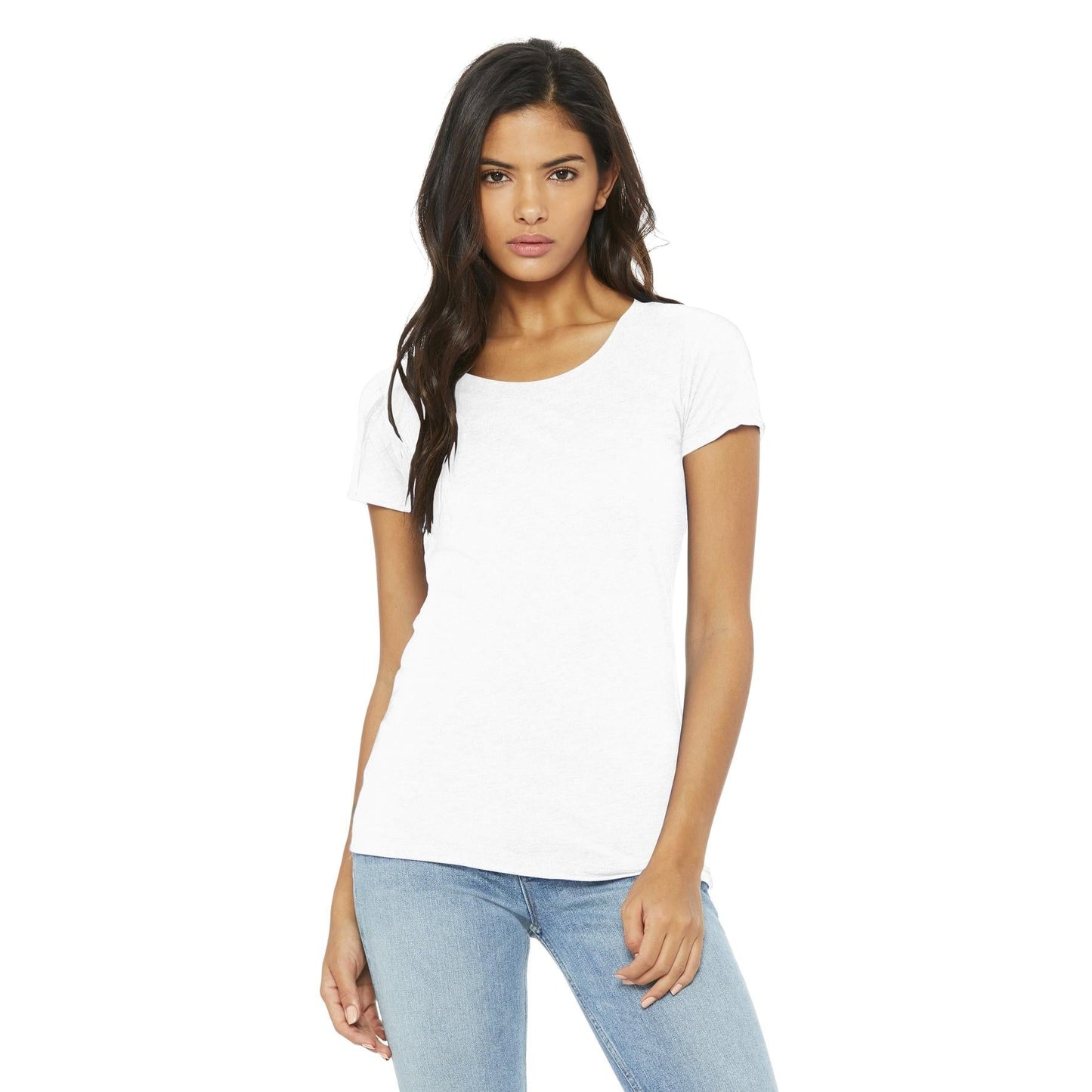 Black Heather Triblend T-Shirt - Bella + Canvas - Soft Fit