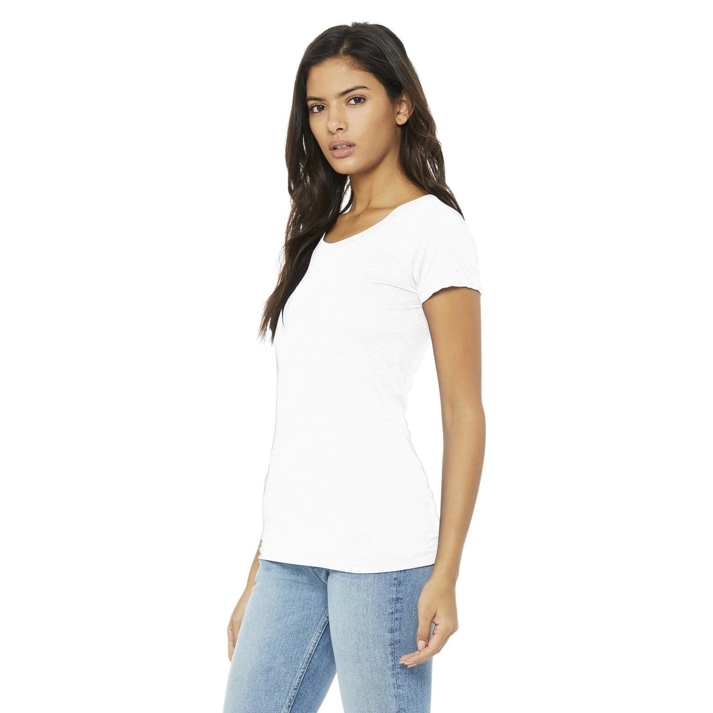 Black Heather Triblend T-Shirt - Bella + Canvas - Soft Fit
