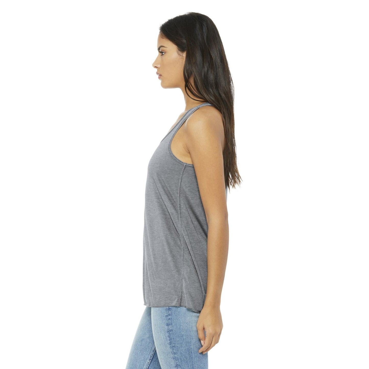 Black Heather Tank Top - Bella + Canvas - Women's Fit