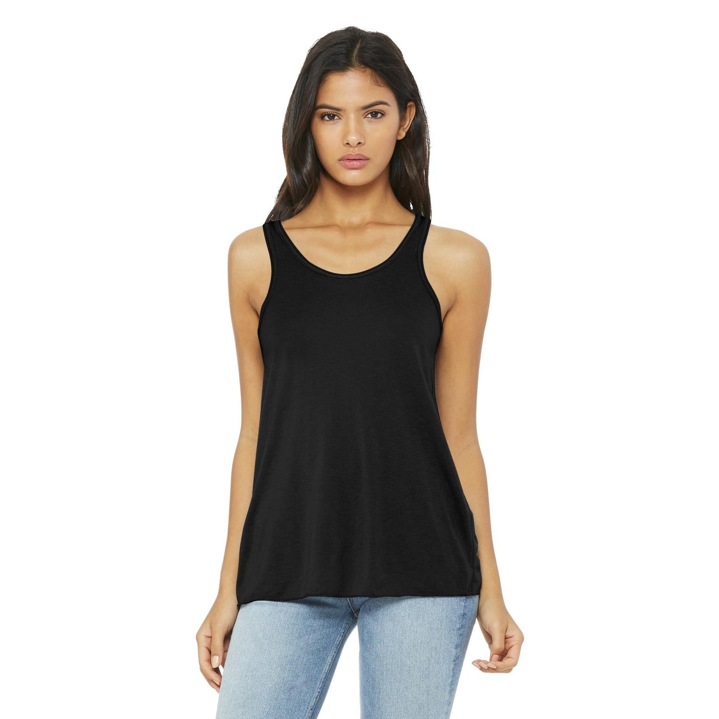 Black Heather Tank Top - Bella + Canvas - Women's Fit