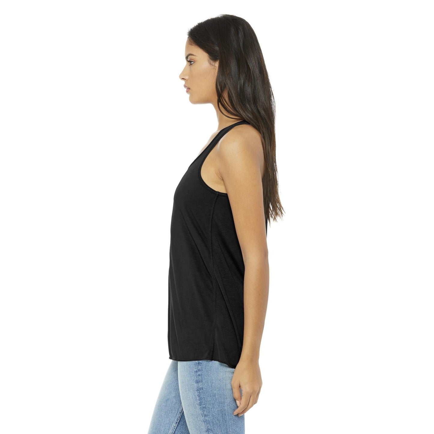 Black Heather Tank Top - Bella + Canvas - Women's Fit