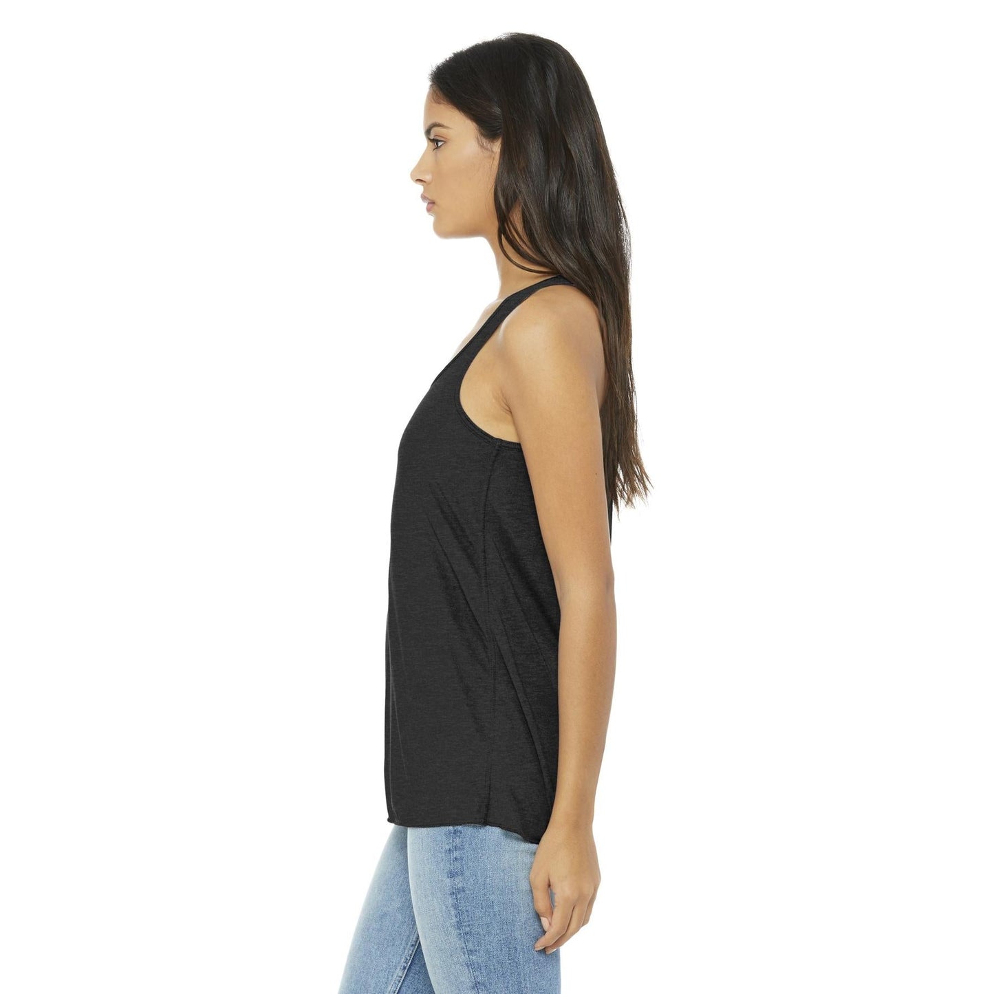 Black Heather Tank Top - Bella + Canvas - Women's Fit
