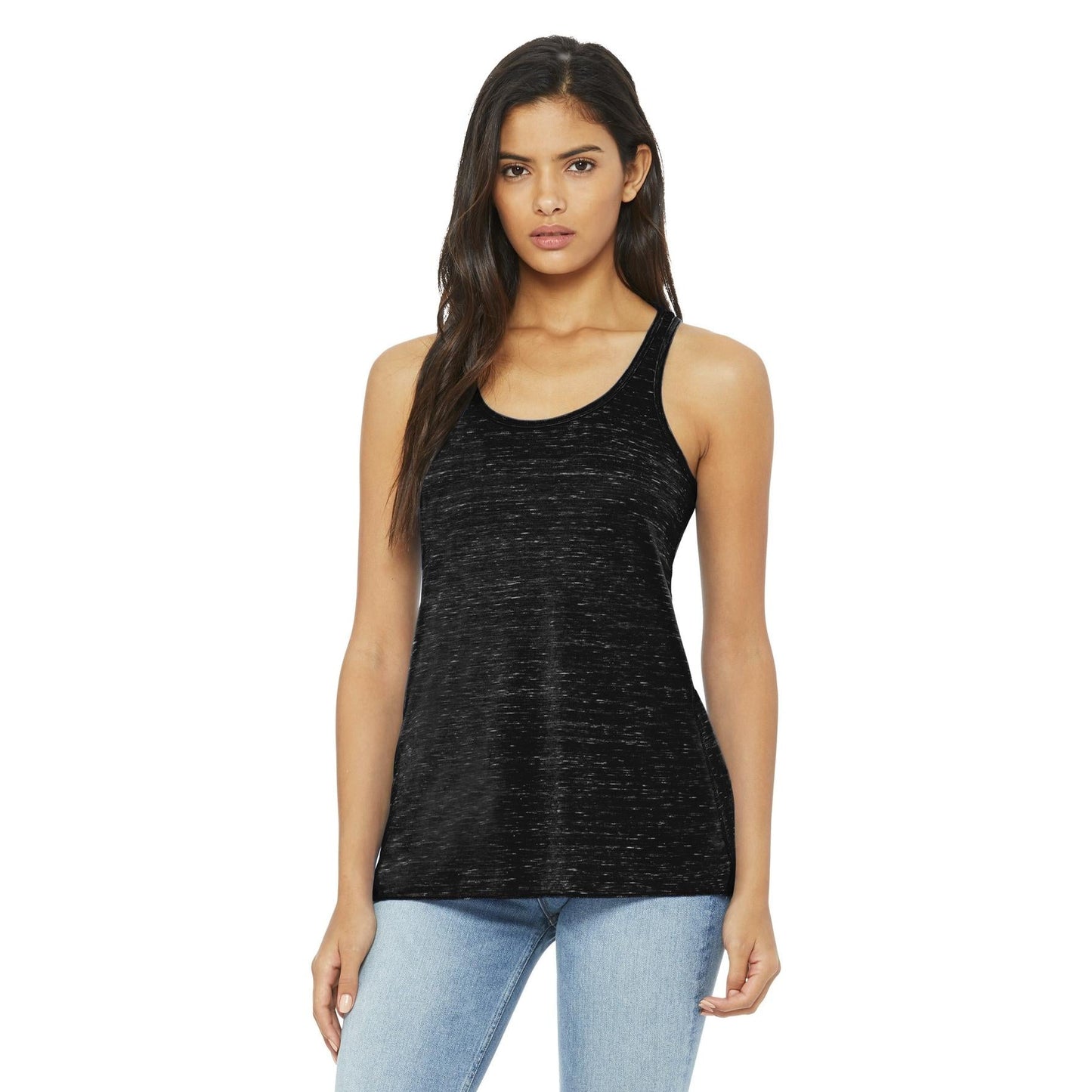 Black Heather Tank Top - Bella + Canvas - Women's Fit