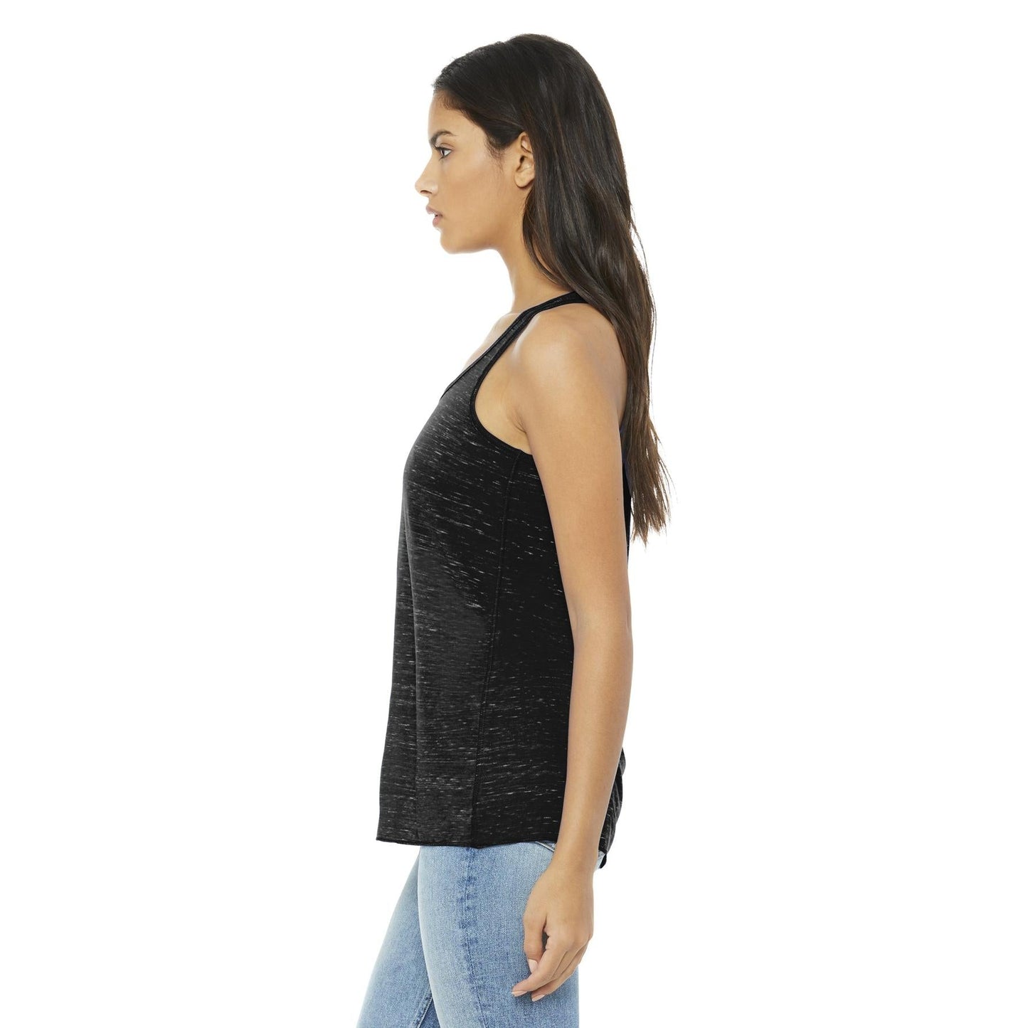 Black Heather Tank Top - Bella + Canvas - Women's Fit