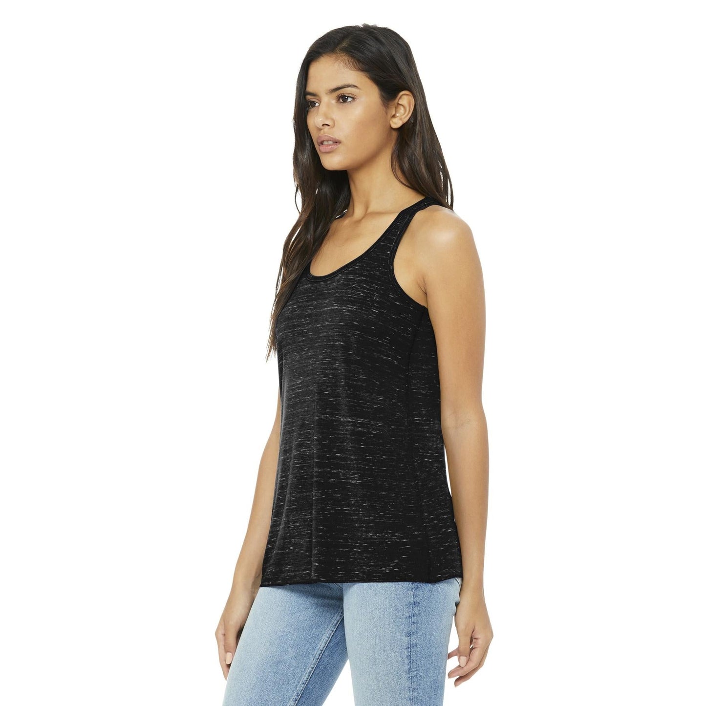 Black Heather Tank Top - Bella + Canvas - Women's Fit