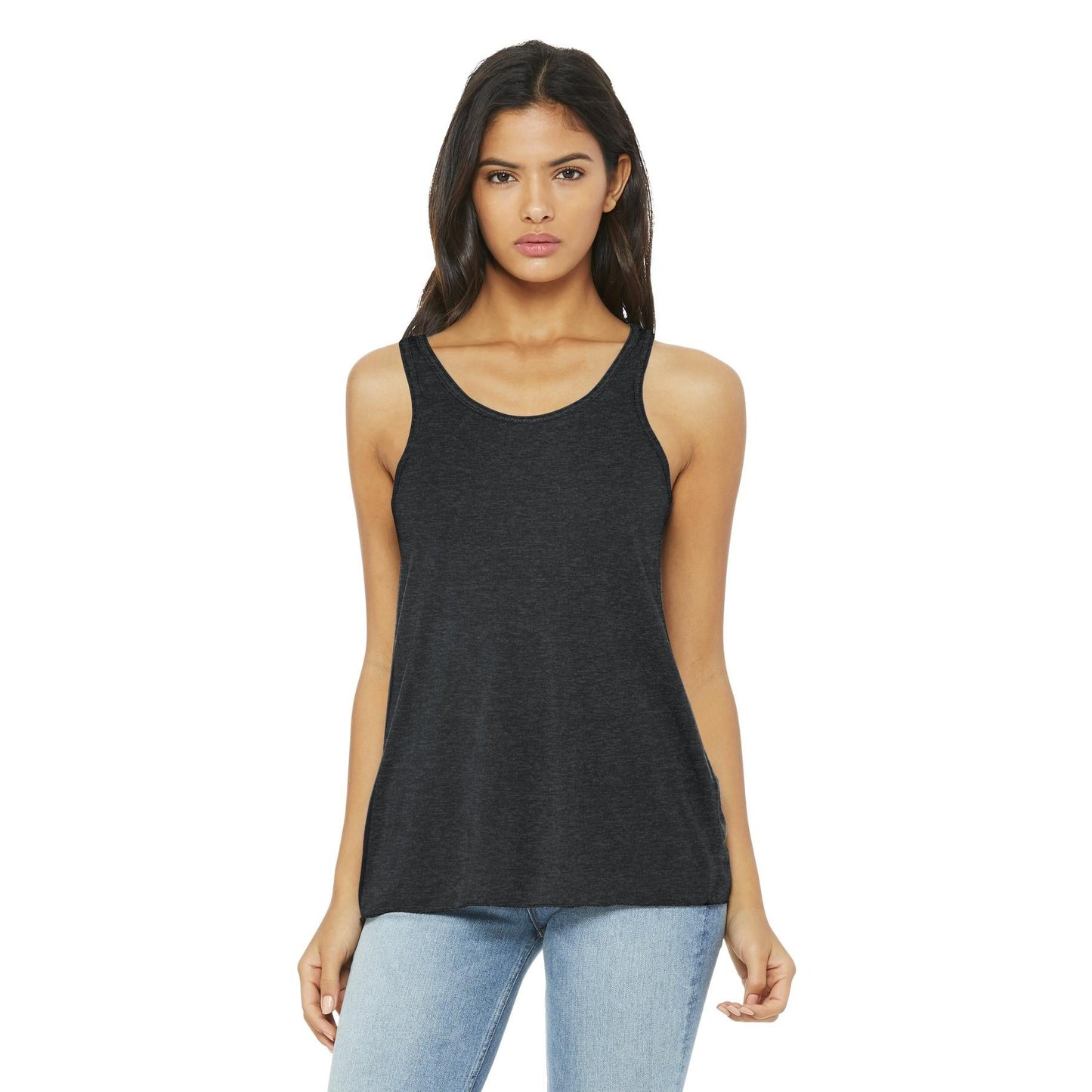Black Heather Tank Top - Bella + Canvas - Women's Fit