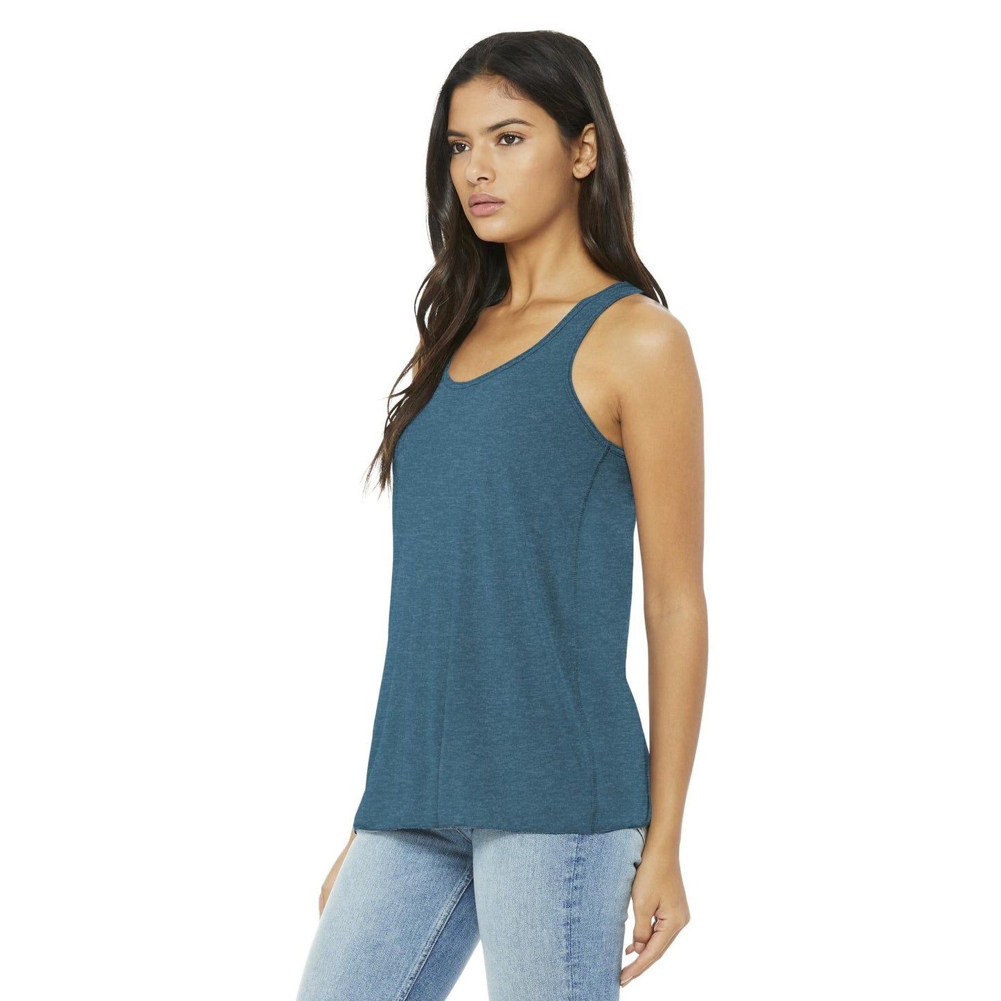 Black Heather Tank Top - Bella + Canvas - Women's Fit
