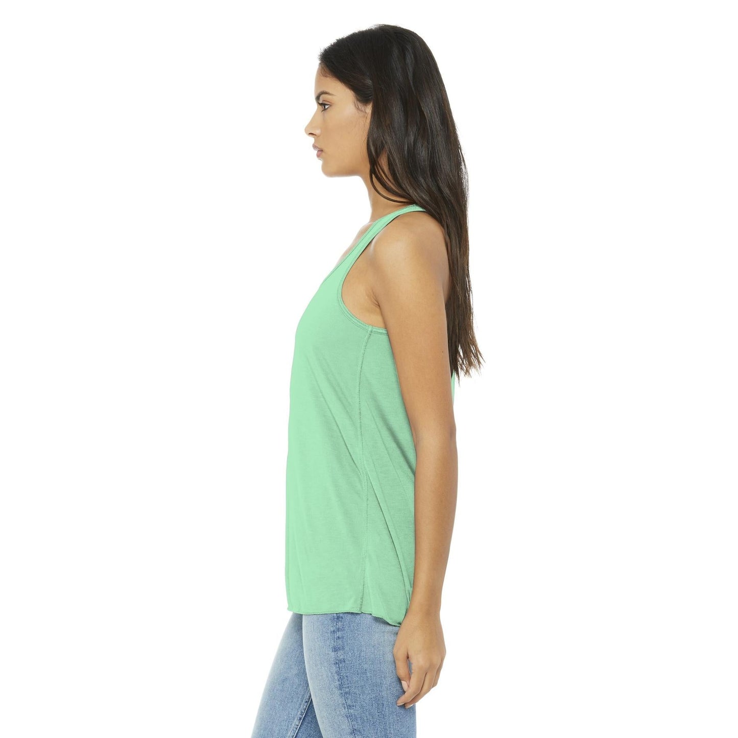 Black Heather Tank Top - Bella + Canvas - Women's Fit