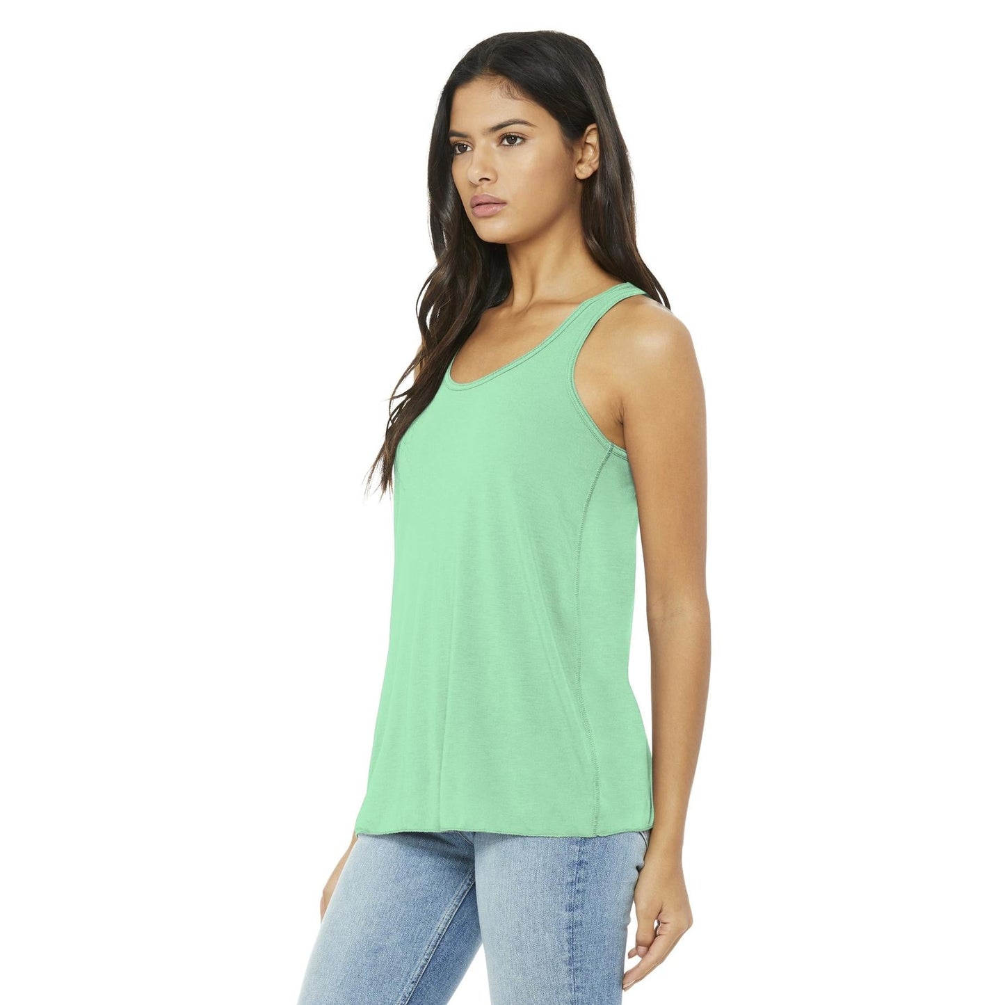 Black Heather Tank Top - Bella + Canvas - Women's Fit