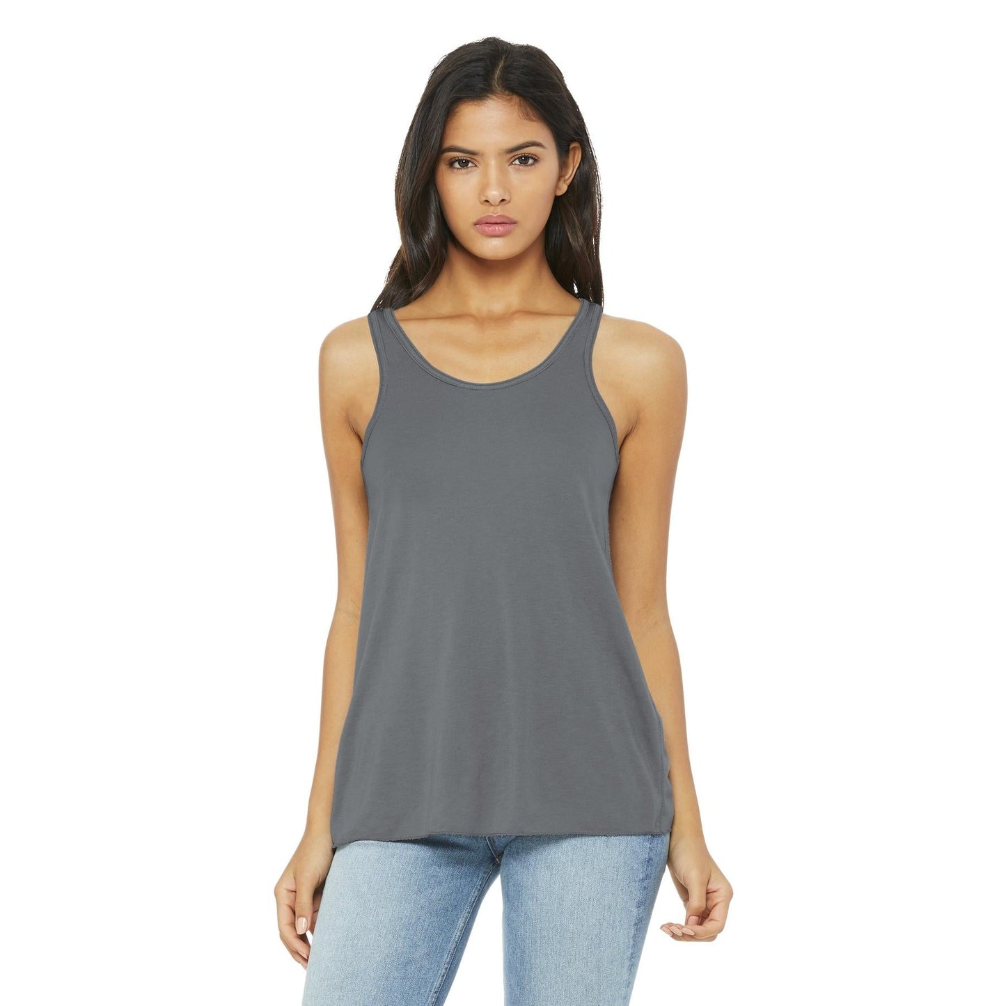 Black Heather Tank Top - Bella + Canvas - Women's Fit