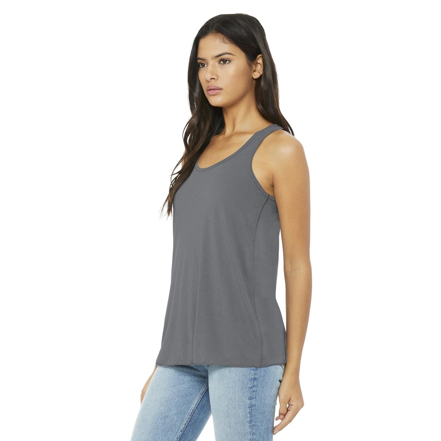 Black Heather Tank Top - Bella + Canvas - Women's Fit
