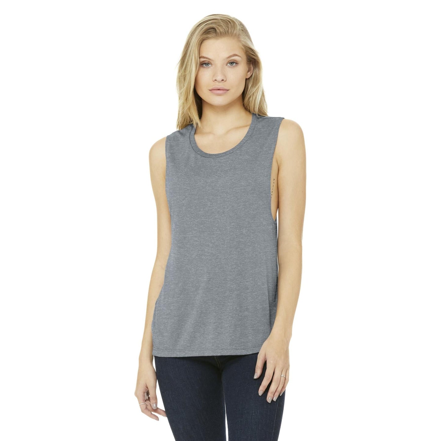 Asphalt Slub Tank Top - Bella + Canvas - Relaxed Fit