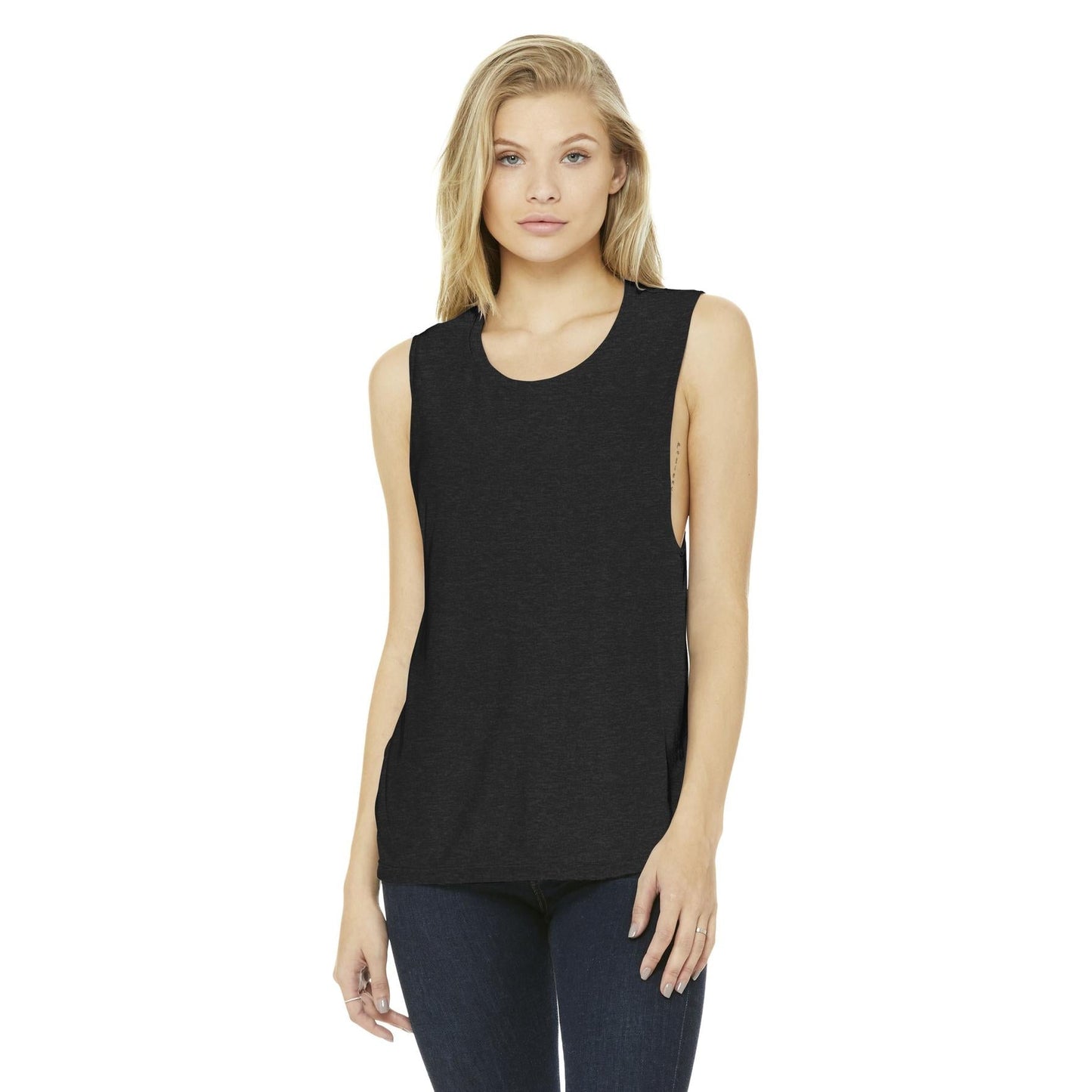 Asphalt Slub Tank Top - Bella + Canvas - Relaxed Fit