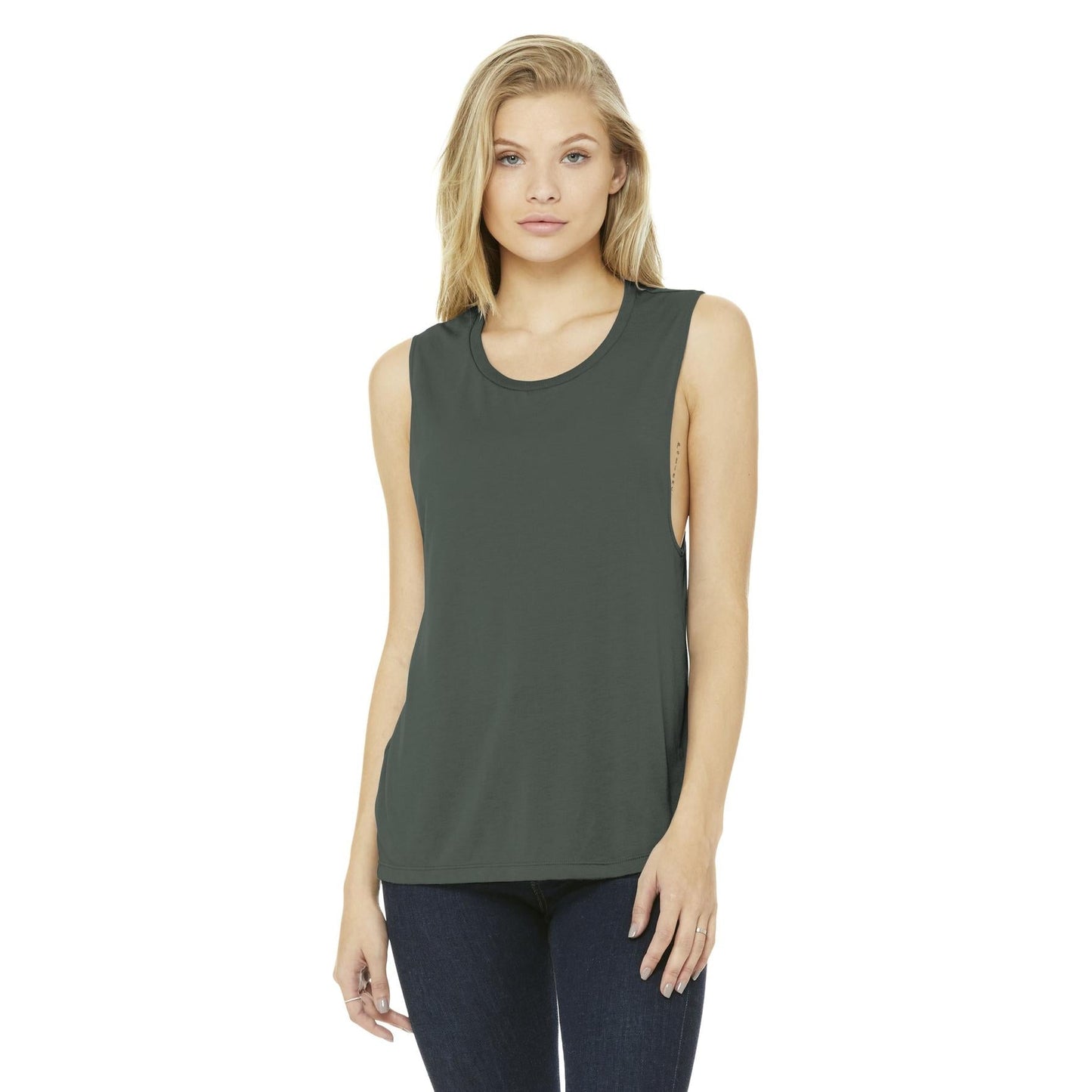 Asphalt Slub Tank Top - Bella + Canvas - Relaxed Fit