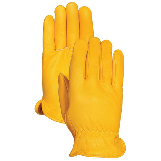 Yellow Leather Gloves - Bellingham Glove - Soft Cowhide