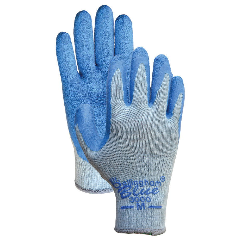 Blue String Knit Gloves - Bellingham Glove - Durable Grip