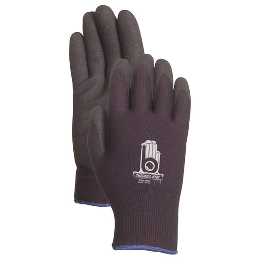 Black String Knit Gloves - Bellingham Glove - Insulated Warmth