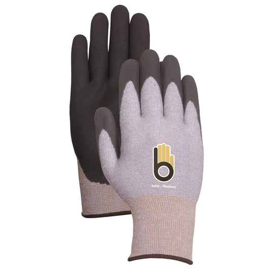 Gray/Black Knit Gloves - Bellingham Glove - Moisture Wicking