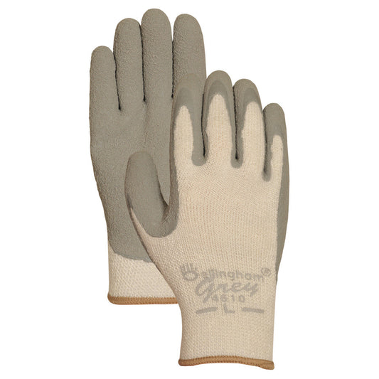 Gray String Knit Gloves - Bellingham Glove - Durable Grip