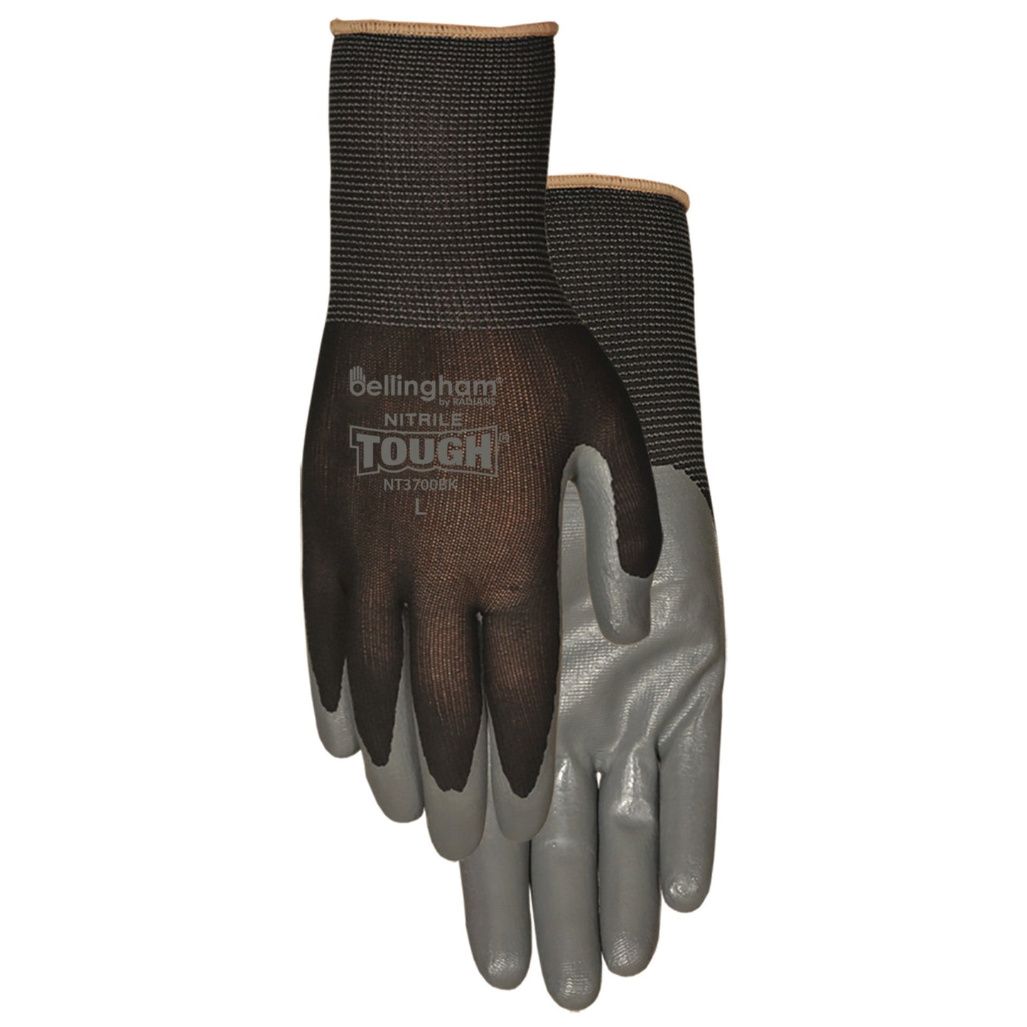 Black String Knit Gloves - Bellingham Glove - Durable Fit