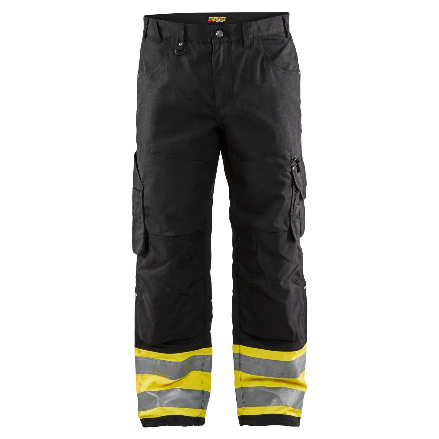 Black/Yellow Work Pants - Blaklader - Durable Rip Stop