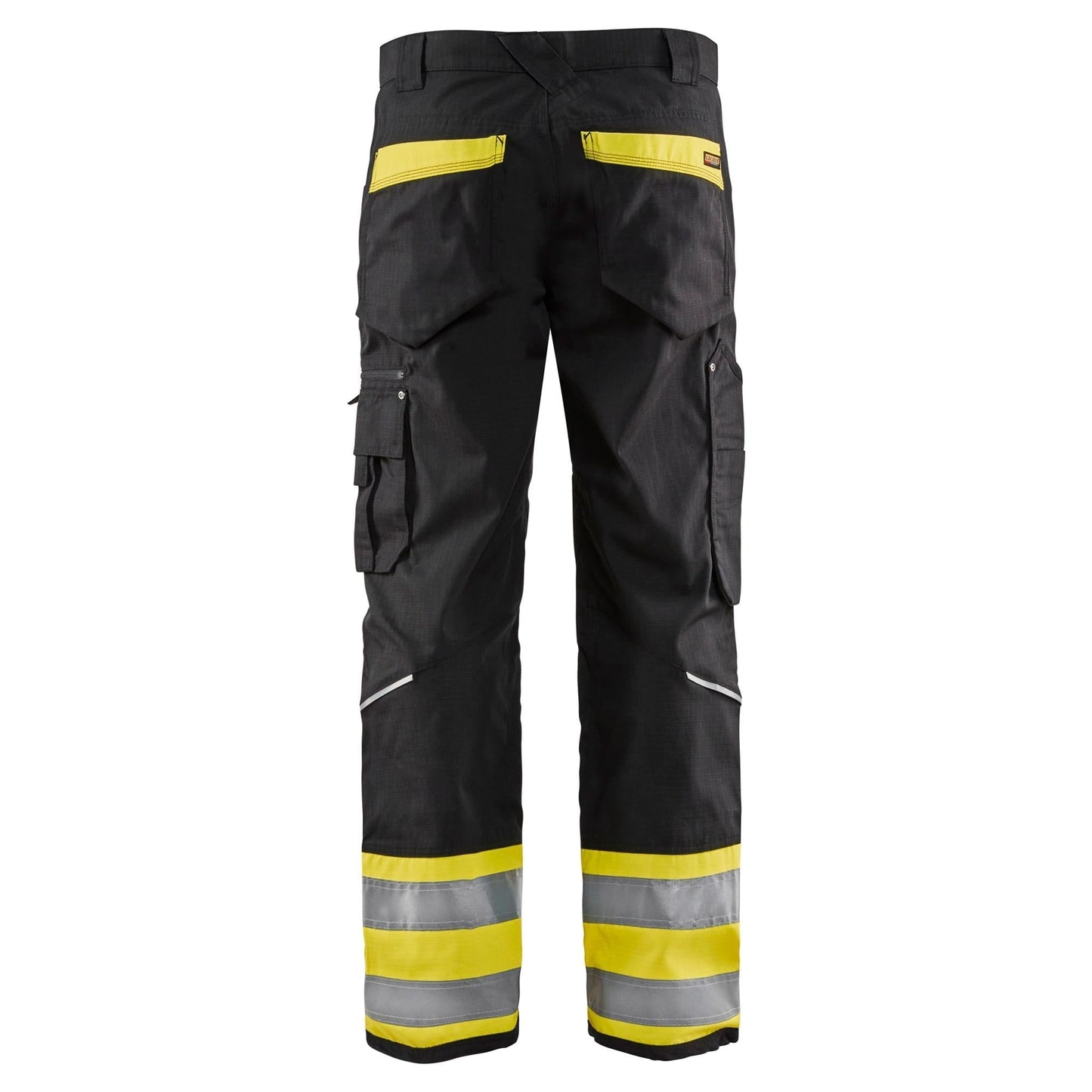 Black/Yellow Work Pants - Blaklader - Durable Rip Stop