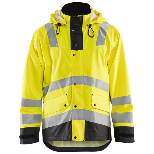 Yellow/Lime Rain Jacket - Blaklader - Weather-Resistant