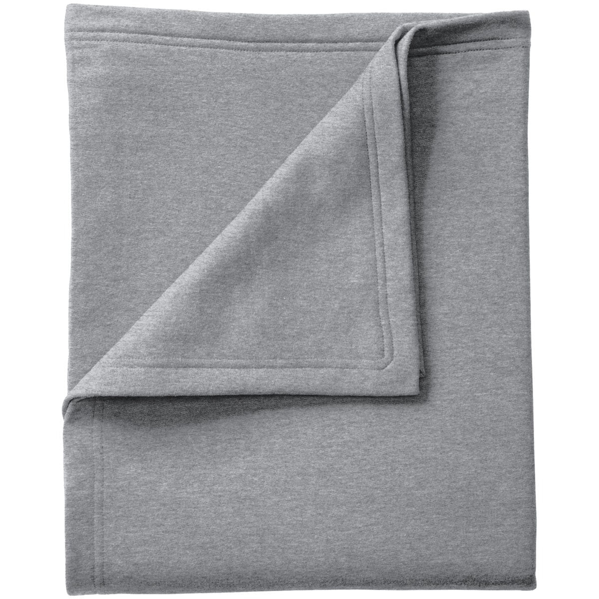 Heather Navy Blanket - Port & Company - Cozy Fleece