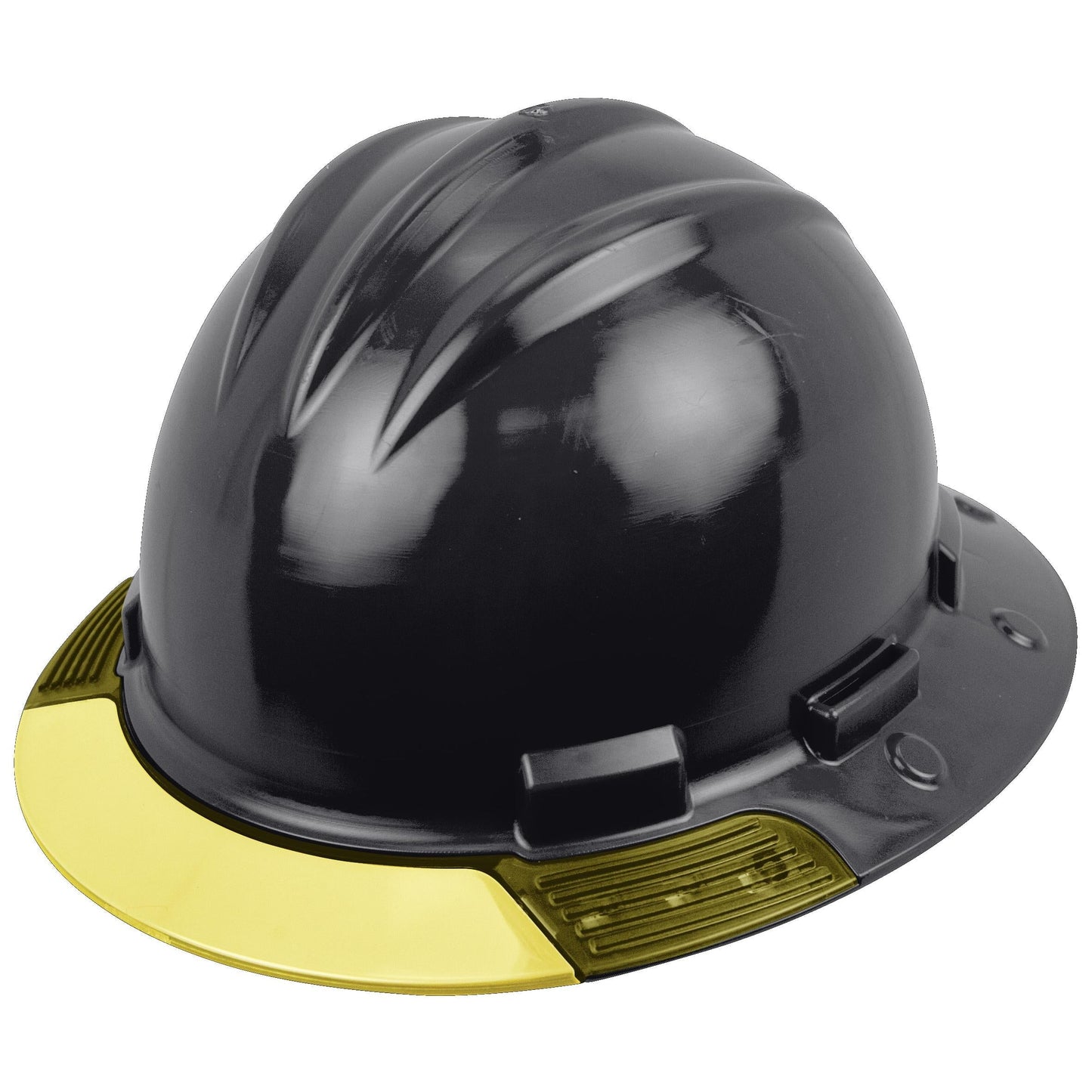 Yellow Visor Hard Hats - Bullard - Ratchet Suspension