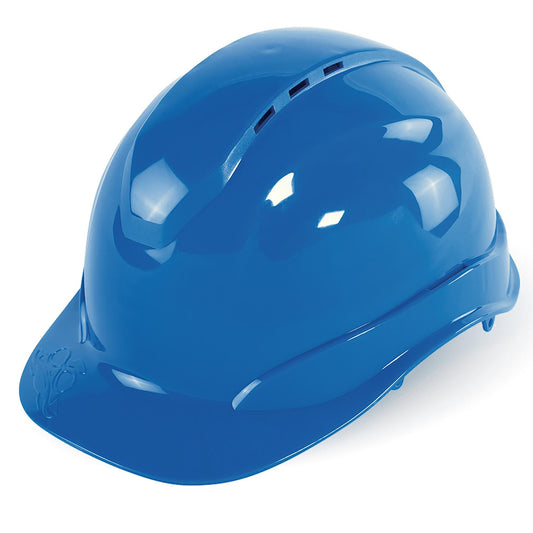 Blue Hard Hats - Bullhead Safety - Lightweight Design