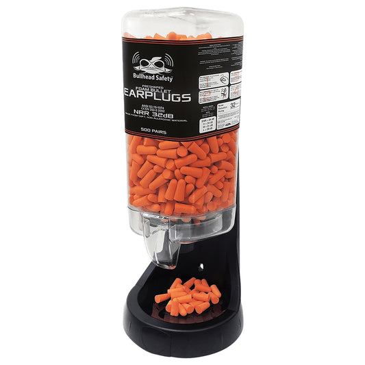500 Pairs Ear Plug Dispensers - Bullhead Safety - Soft Foam