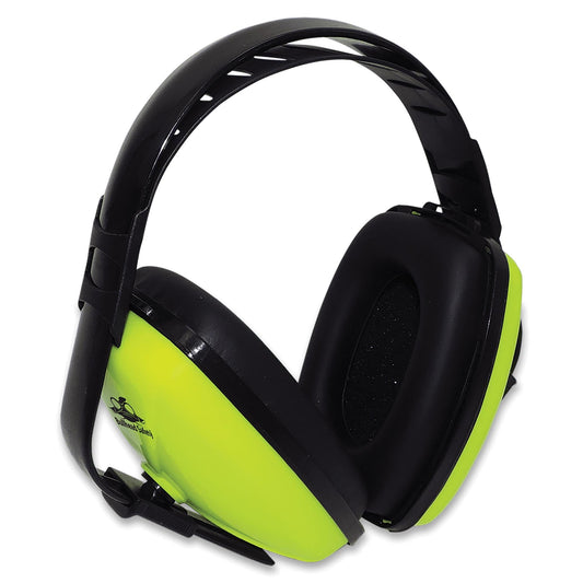 Yellow/Lime Ear Muffs - Bullhead Safety - Adjustable Design