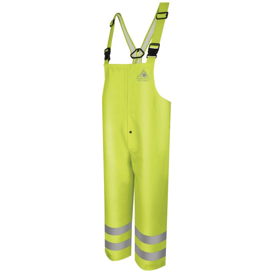 Hi-Visibility Rain Bibs - Bulwark FR - Flame-Resistant