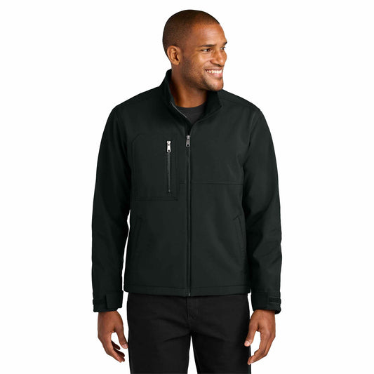 Black Soft Shell Jacket - Cornerstone - Water-Resistant