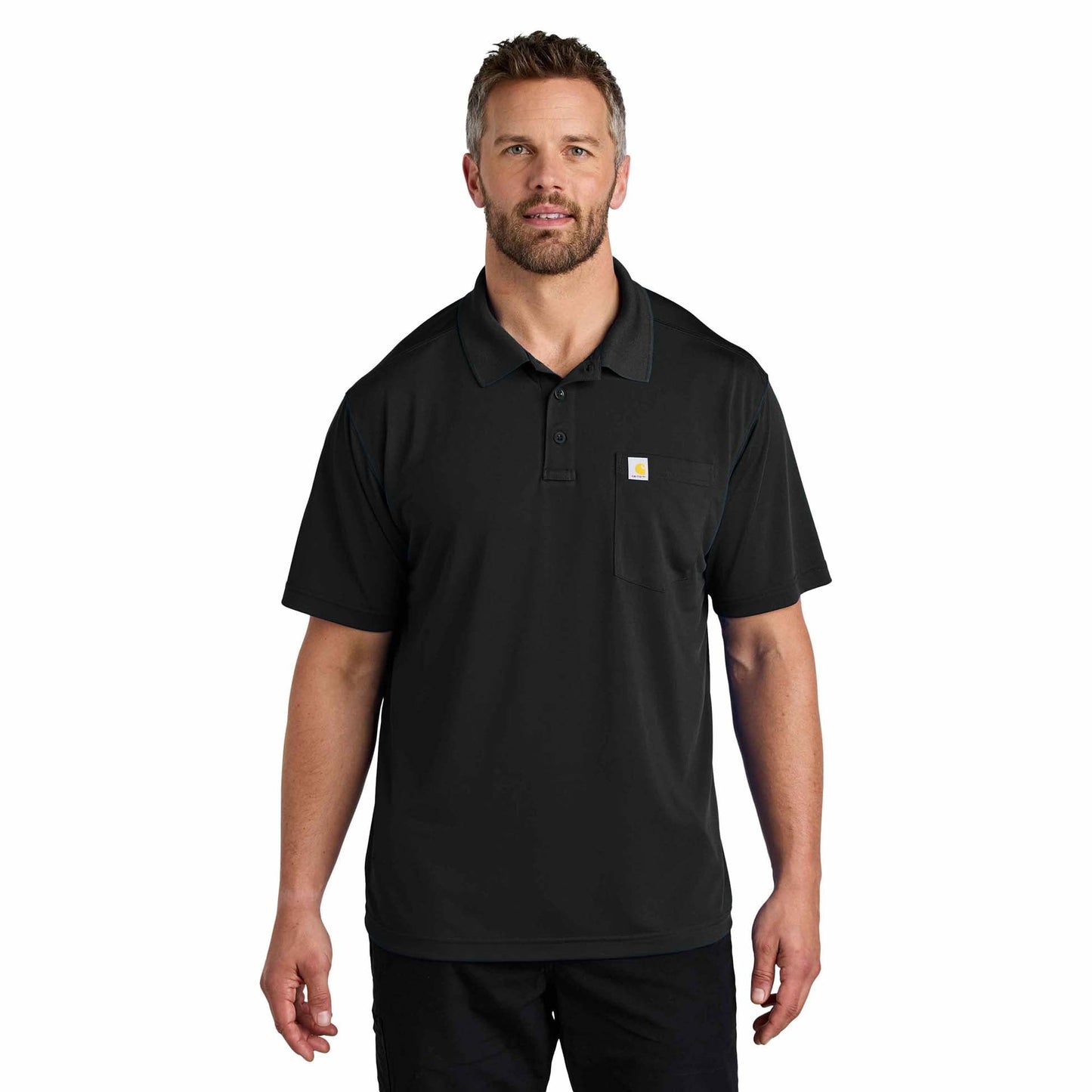 Asphalt Grey Polo - Carhartt - Snag-Resistant Design