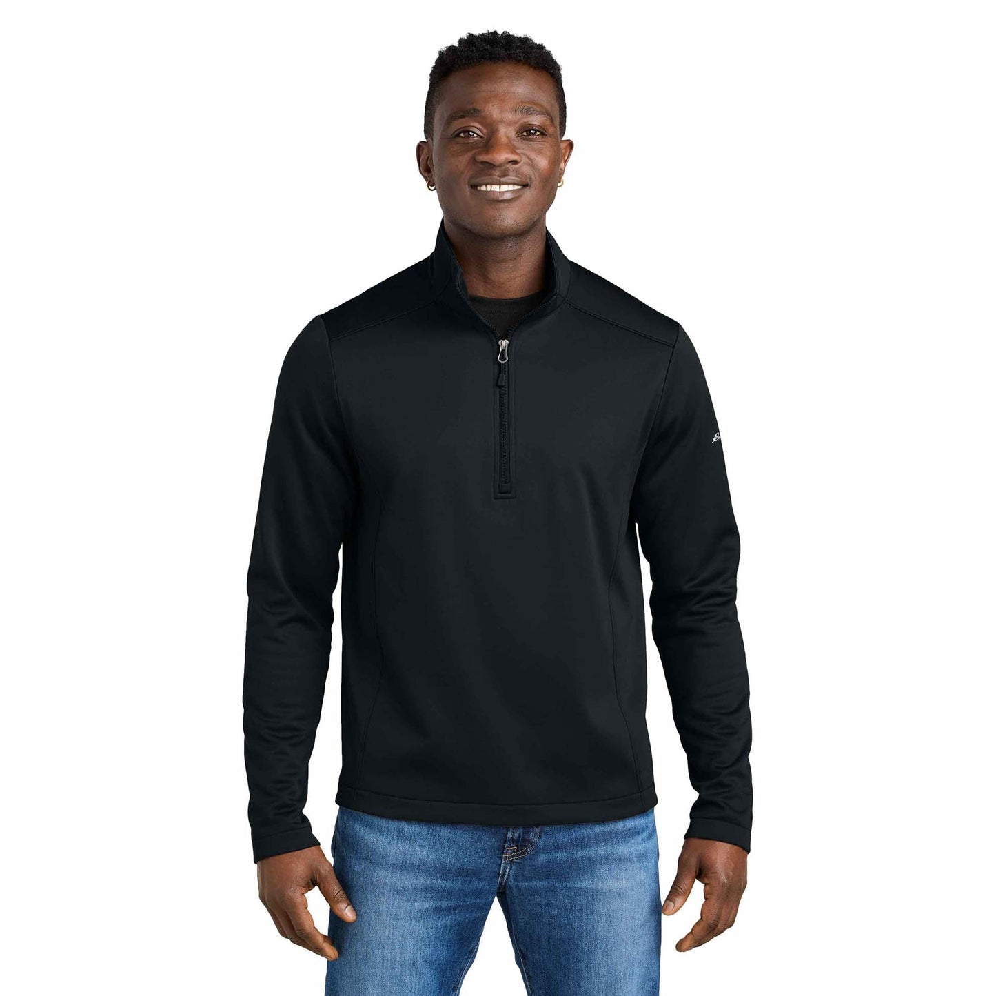 Black Sweatshirts - Eddie Bauer - Smooth Fleece Mid Layer