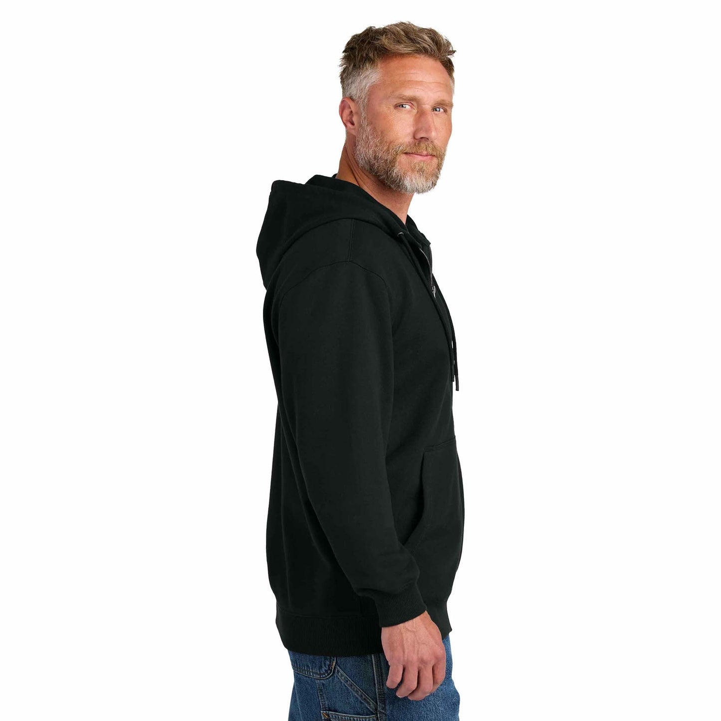 Black Sweatshirts - Cornerstone - Tough Fleece Hoodie - Durable