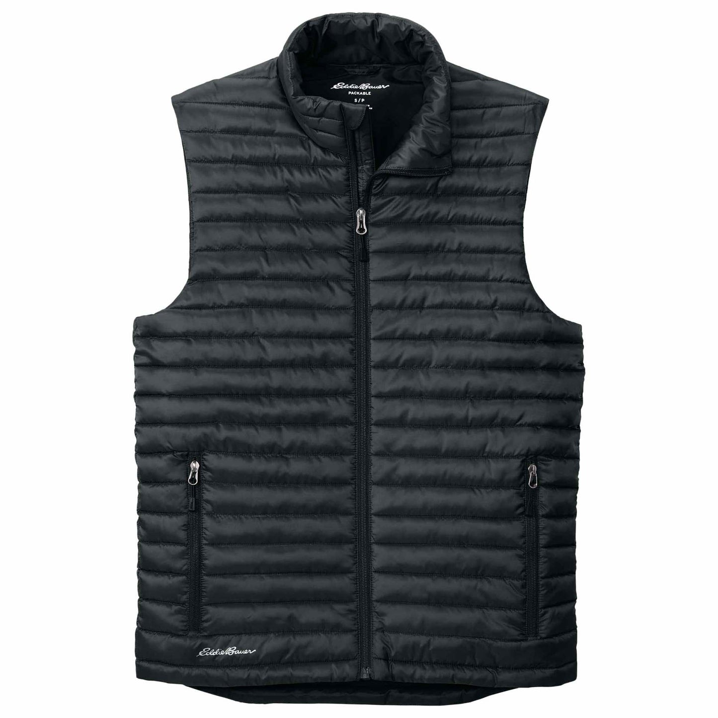 Black Packable Vest - Eddie Bauer - Quilted Design