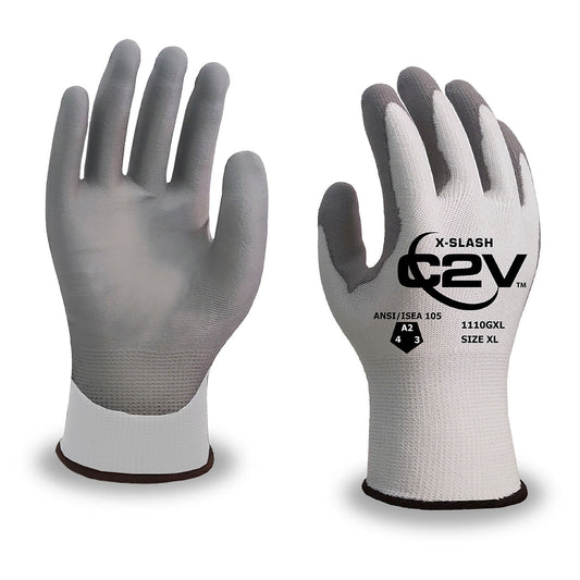 Polyurethane Coated Gloves - C2V - Cut Resistant