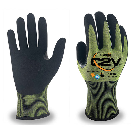 Sandy Foam Nitrile Coated Gloves - Omni-X - Cut Resistant