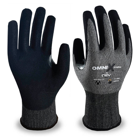 Sandy Foam Nitrile Gloves - Omni-X - Cut Resistant