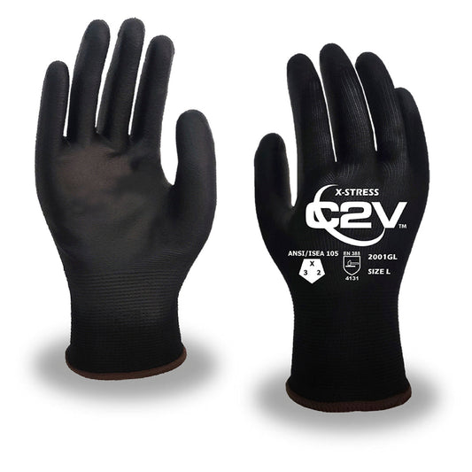 Polyurethane Coated String Knit Gloves - C2V - Comfortable Grip