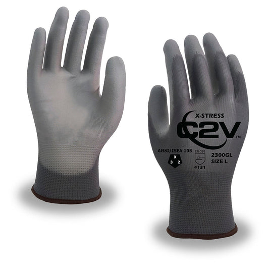 Polyurethane Coated String Knit Gloves - C2V - Durable Grip